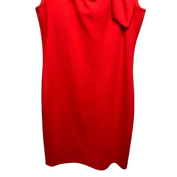 Banana Republic Dress Women Sz 4 Orange Sheath Sleeveless Work Stretch Solid - Picture 3 of 12